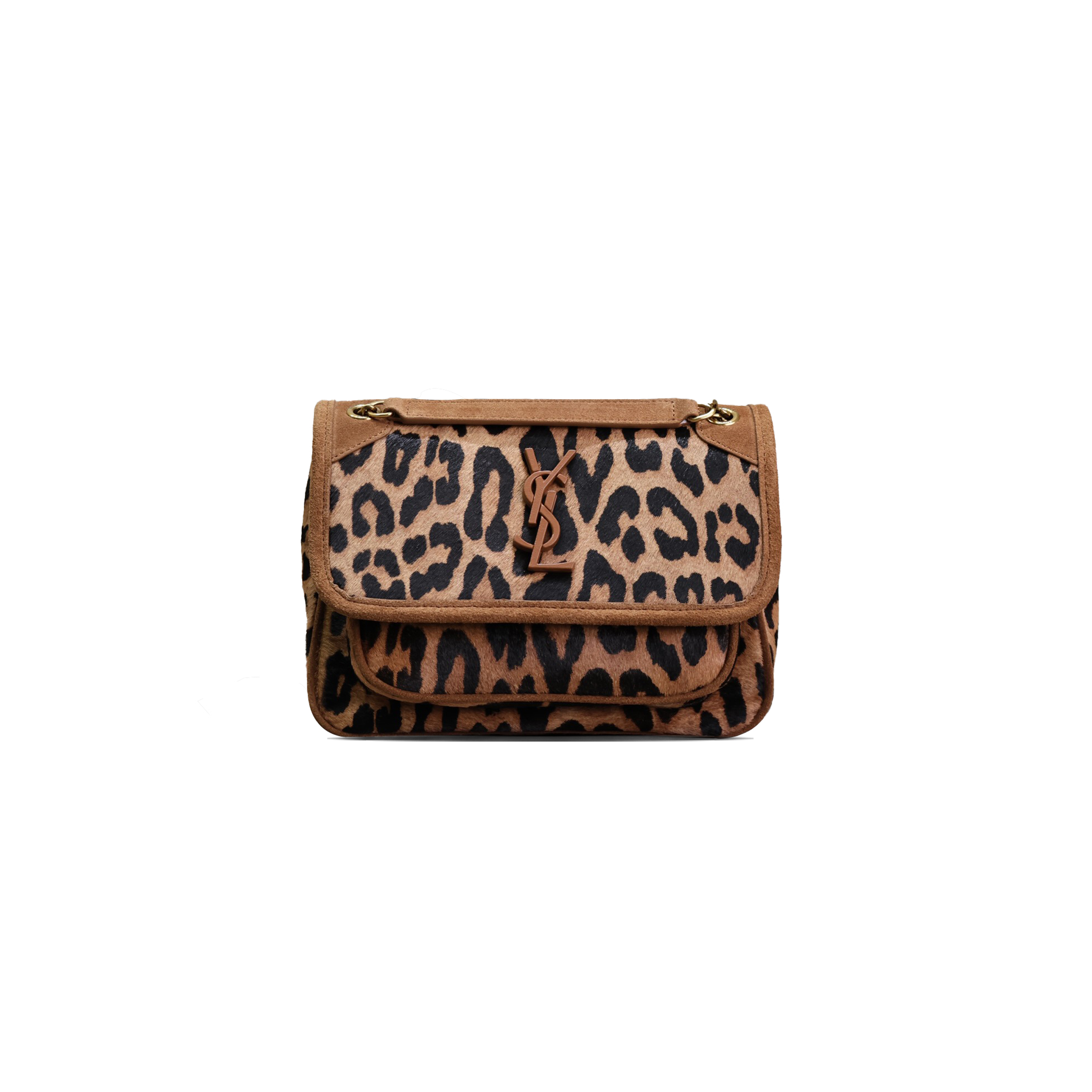 YSL NIKI LEOPARD SHOULDER BAG 5516053 (22*16.5*12cm)